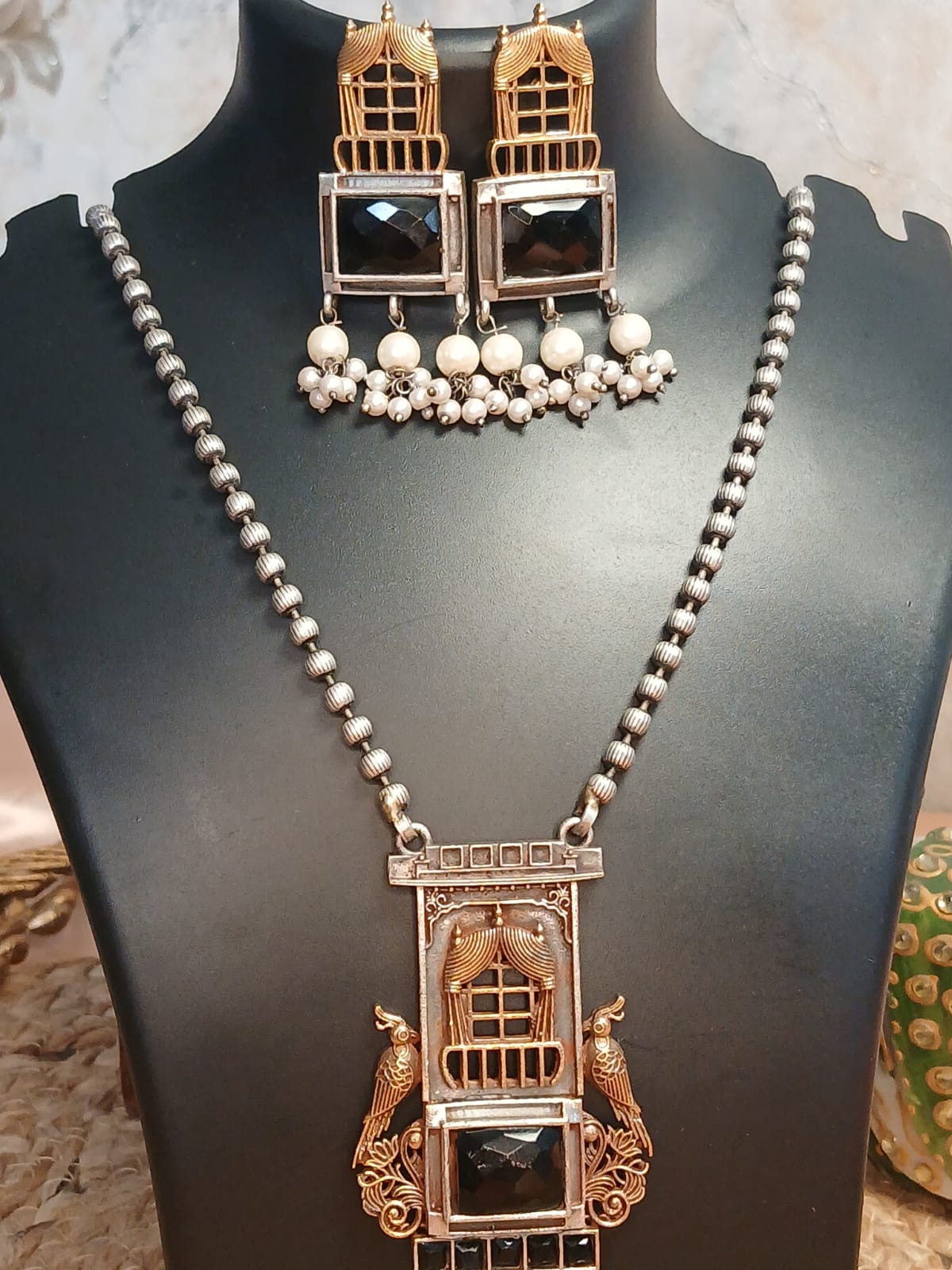 Nisha Silver Pendant Aadya's Fashion Blings