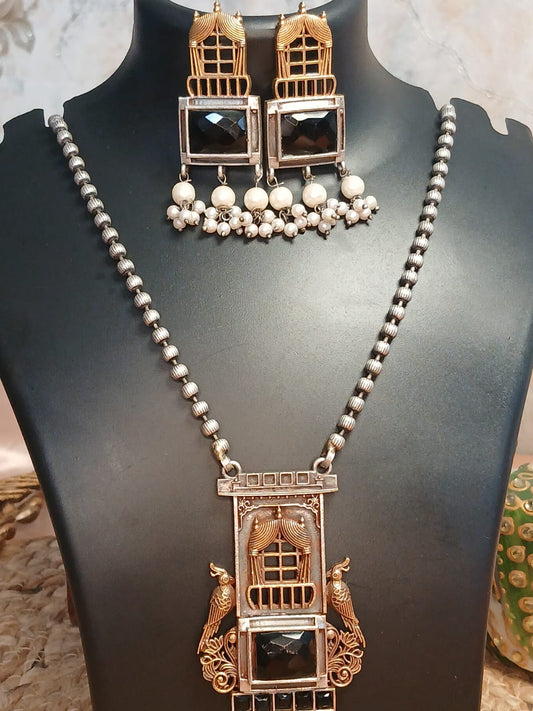 Nisha Silver Pendant Aadya's Fashion Blings