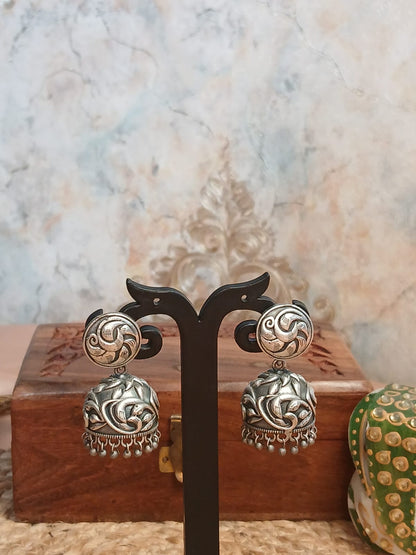 Sudha Silver Earrings Aadya's Fashion Blings