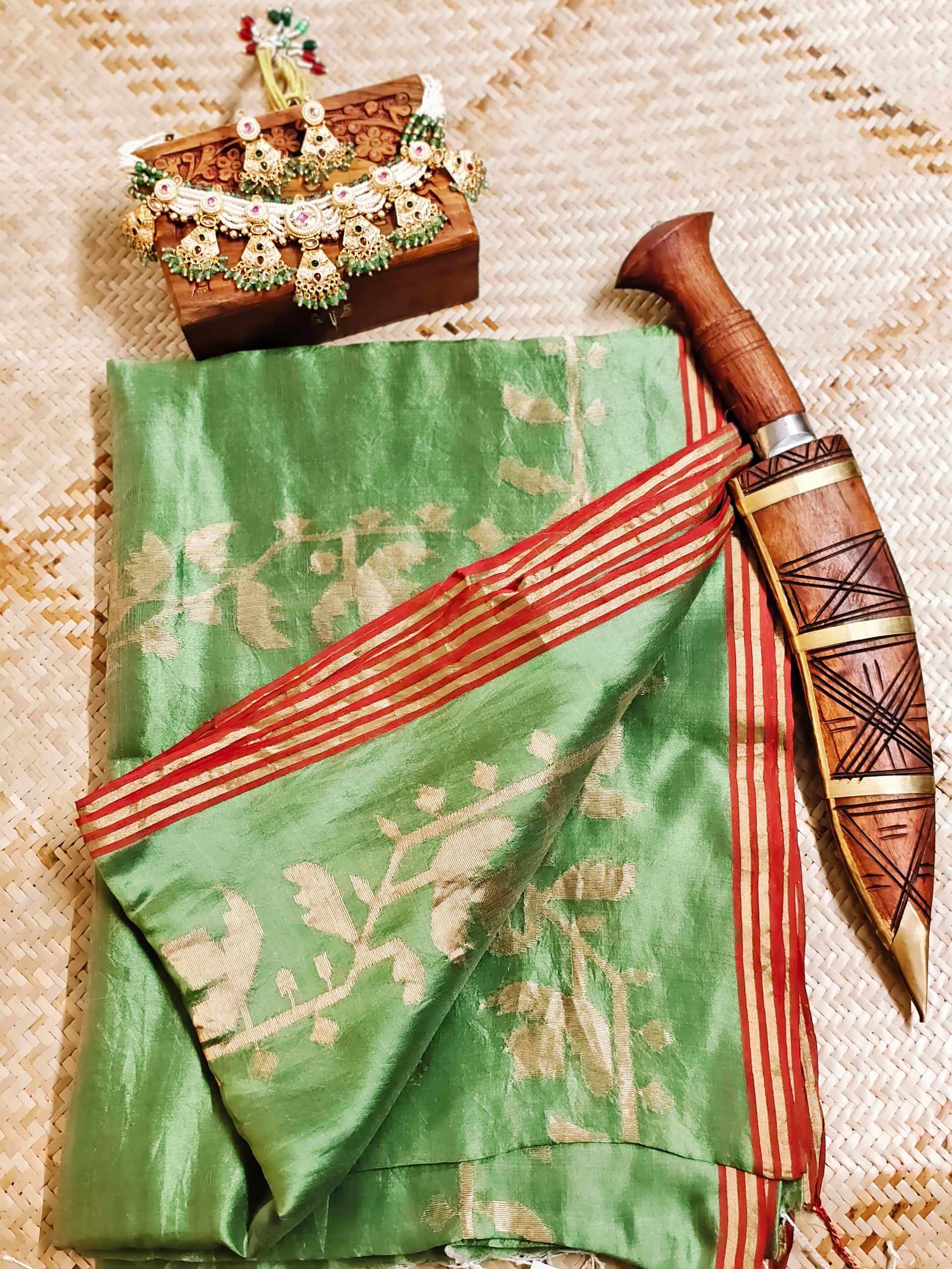 Rajeshwari Banglore Silk Jamdani Aadya's Fashion Blings