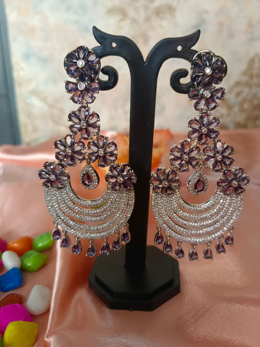 Annie Purple AD Earrings