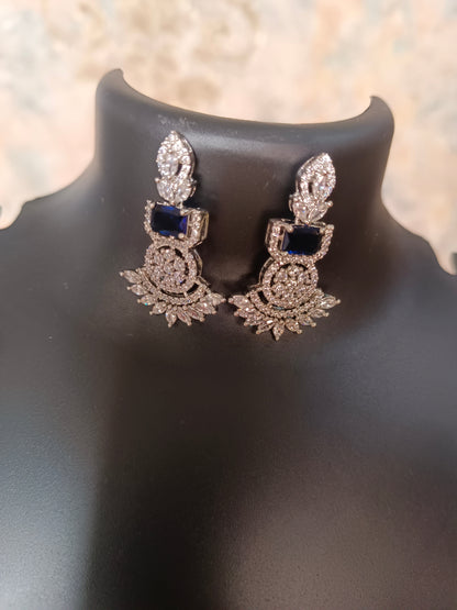 Anika Blue AD Necklace Aadya's Fashion Blings