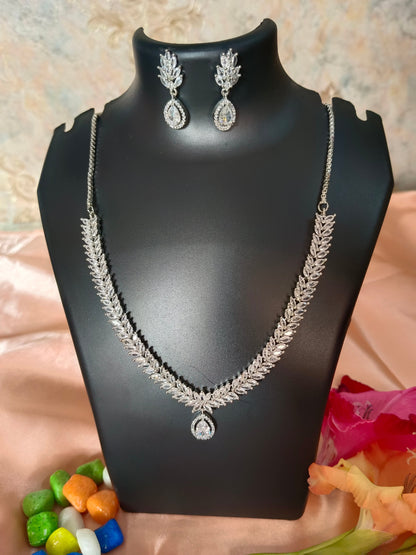 Ananya White Necklace Aadya's Fashion Blings