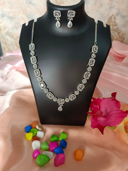 Anvi White Necklace Aadya's Fashion Blings