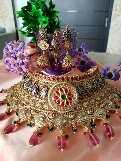 Jodha Rajwadi Necklace Set Aadya's Fashion Blings