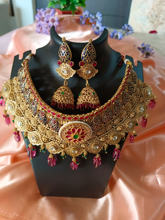 Jodha Rajwadi Necklace Set