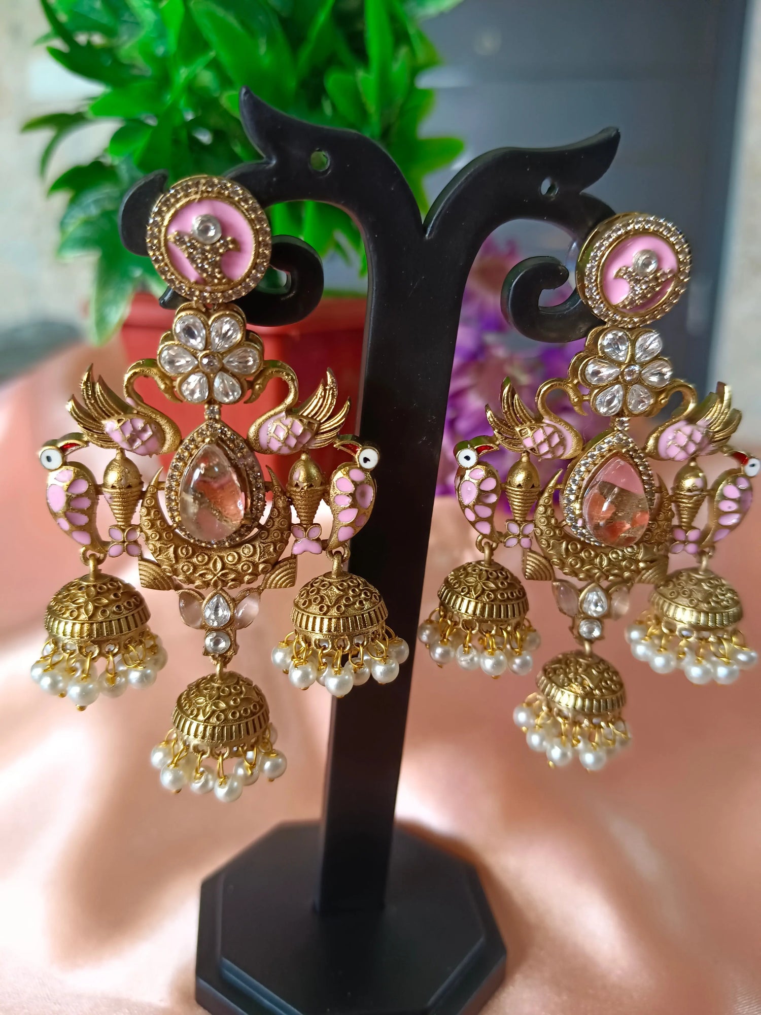 Pink Mayurakshi Chandini Aadya's Fashion Blings