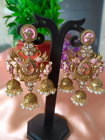 Pink Mayurakshi Chandini Aadya's Fashion Blings