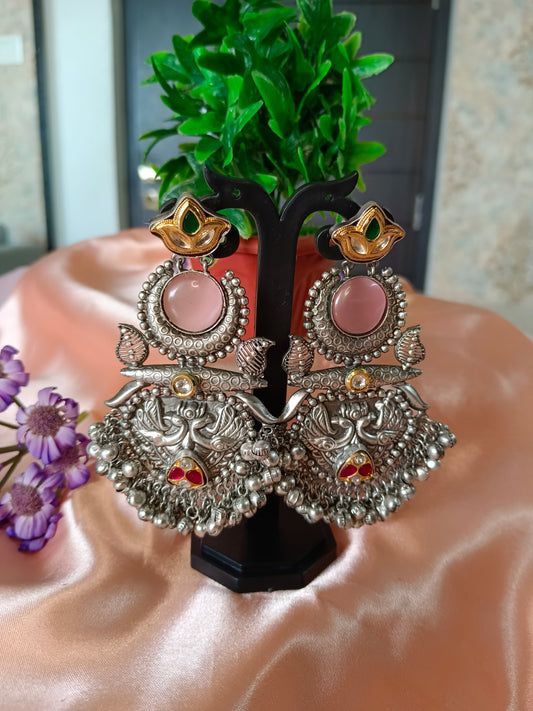 Shimmer Silver Earrings Aadya's Fashion Blings