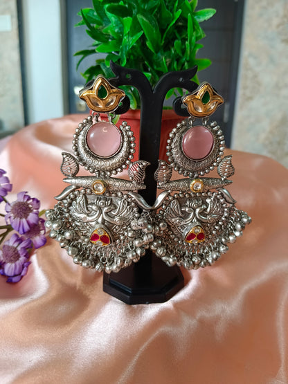 Shimmer Silver Earrings Aadya's Fashion Blings