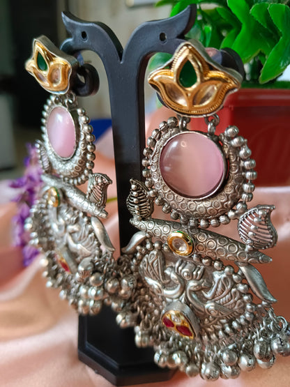 Shimmer Silver Earrings Aadya's Fashion Blings