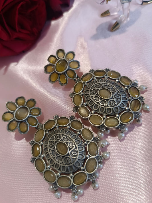 Dolly Yellow Earrings Aadya's Fashion Blings