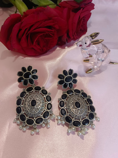 Dolly Black Earrings Aadya's Fashion Blings