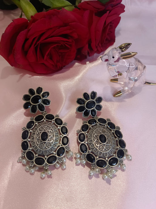 Dolly Black Earrings Aadya's Fashion Blings