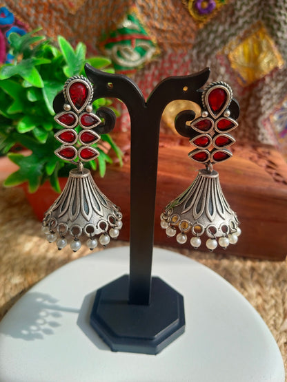 Sita Maroon Earrings Aadya's Fashion Blings
