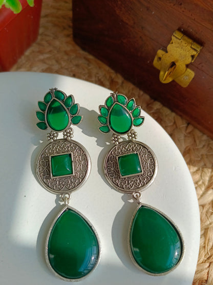 Simran Green Glow Aadya's Fashion Blings