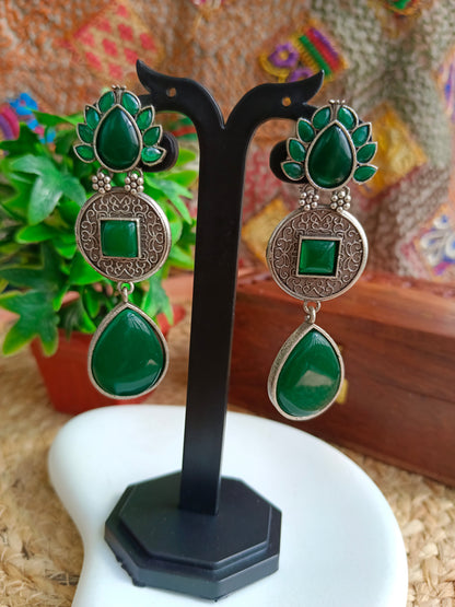Simran Green Glow Aadya's Fashion Blings
