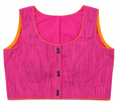 Sakshi Pink Handpainted Blouse Aadya's Fashion Blings