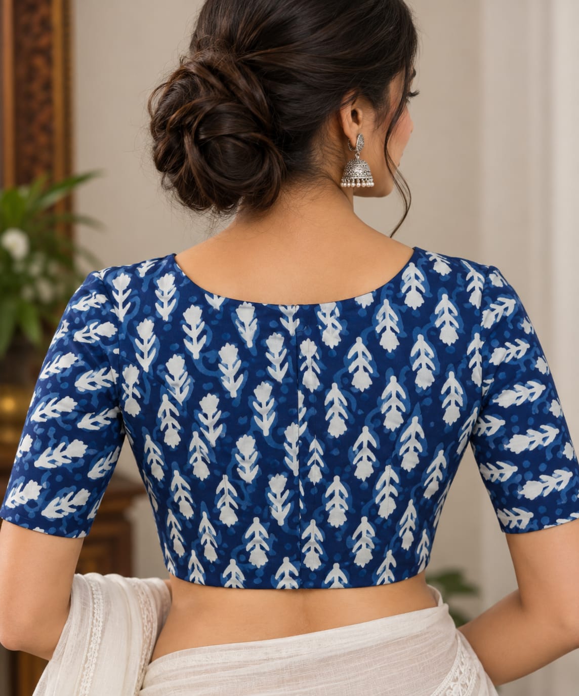 Shambhavi Indigo Blouse Aadya's Fashion Blings