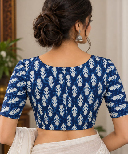 Shambhavi Indigo Blouse Aadya's Fashion Blings