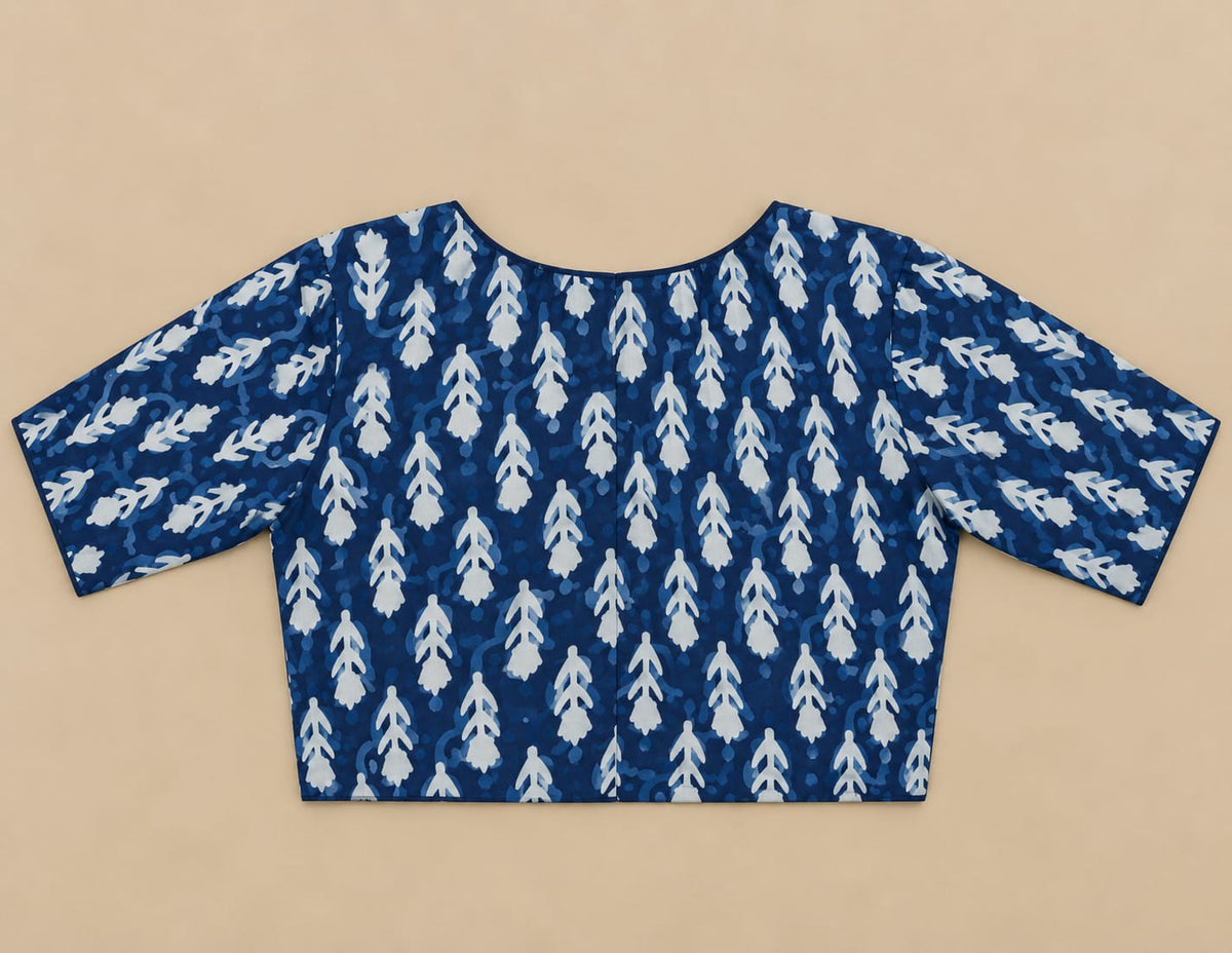 Shambhavi Indigo Blouse Aadya's Fashion Blings