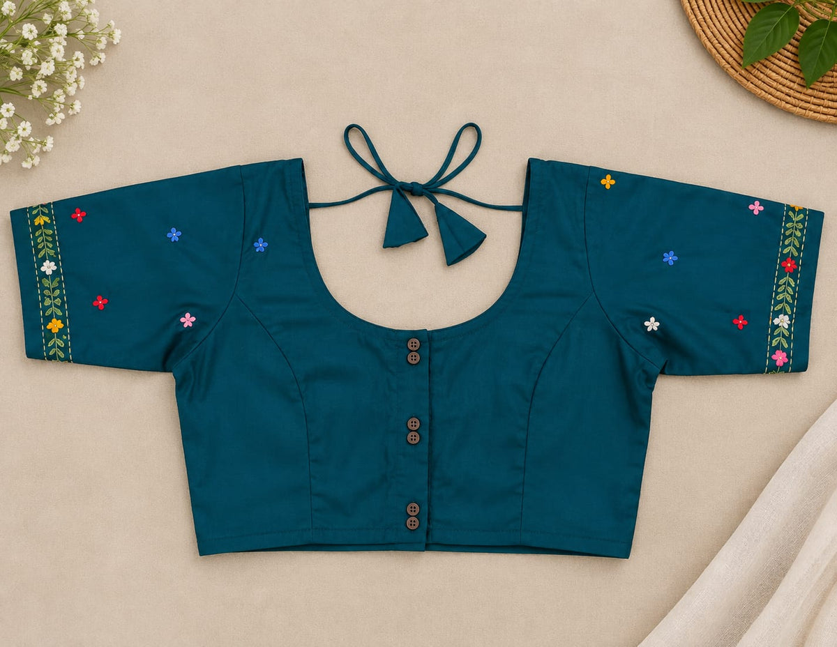 Mayurkanthi Embroidered Blouse Aadya's Fashion Blings
