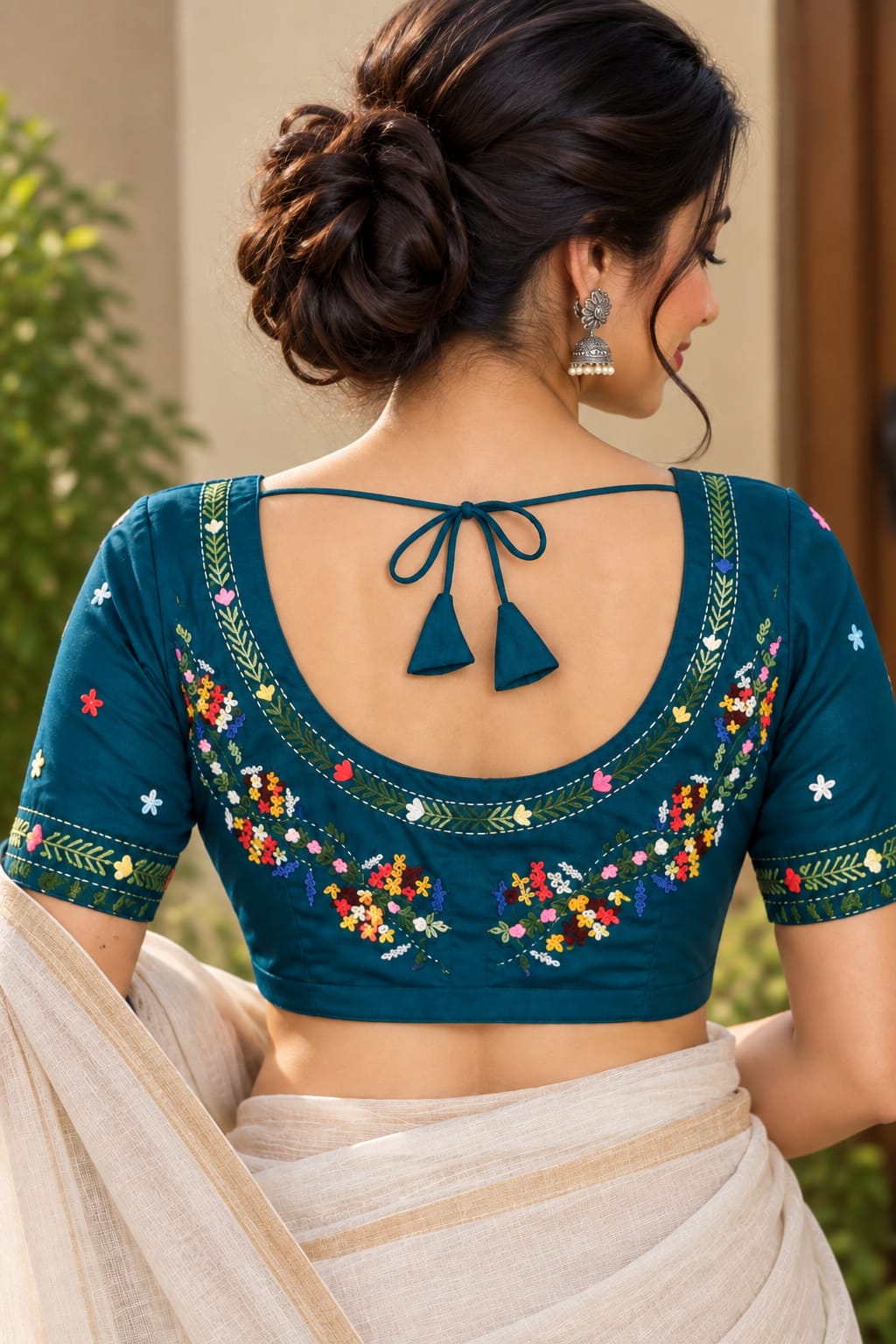 Mayurkanthi Embroidered Blouse Aadya's Fashion Blings
