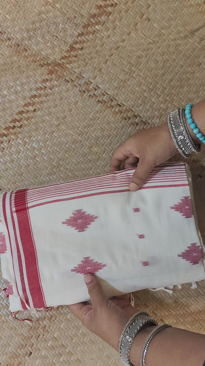 Shubhra Handspun Handwoven Jamdani