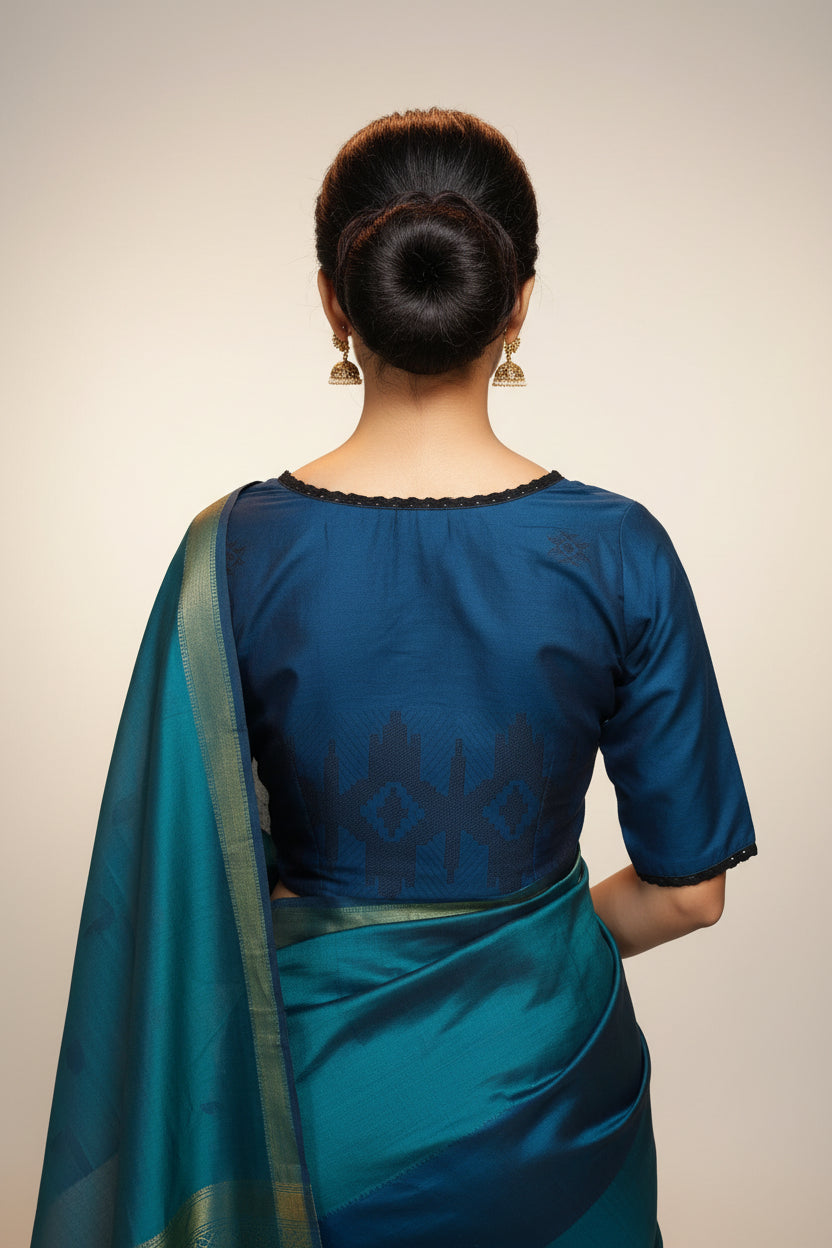 Nihira Jamdani Blouse Aadya's Fashion Blings