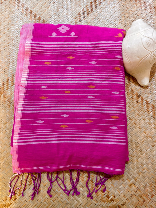 Hridika Handspun Handwoven Jamdani Aadya's Fashion Blings