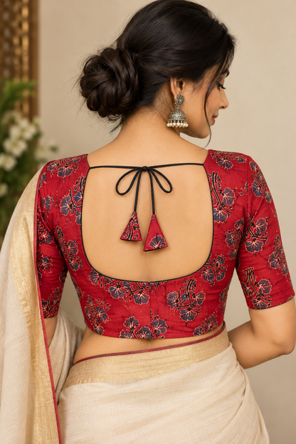 Drishani Kalamkari Blouse Aadya's Fashion Blings