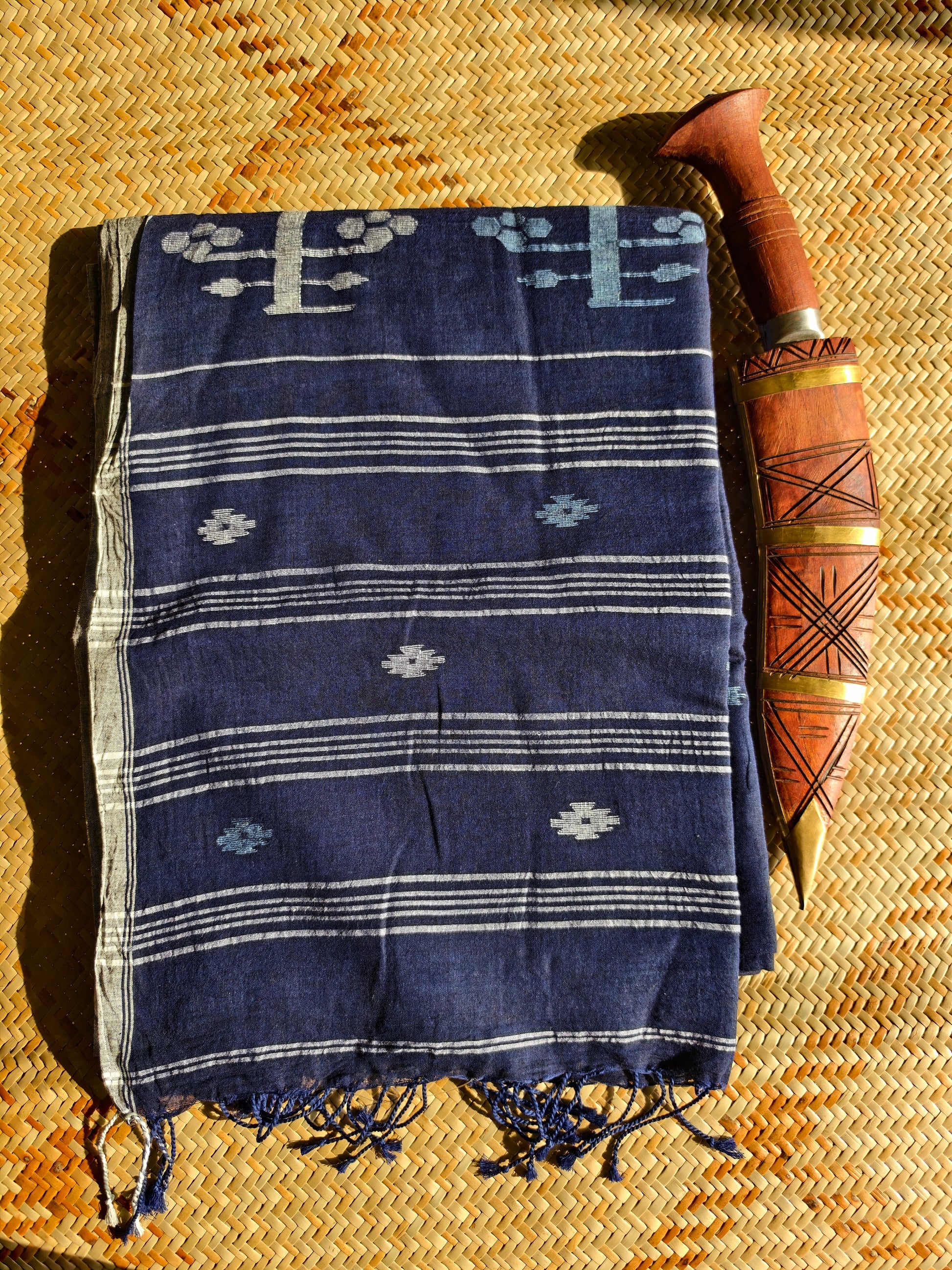 Ishani Handspun Handwoven Jamdani Aadya's Fashion Blings
