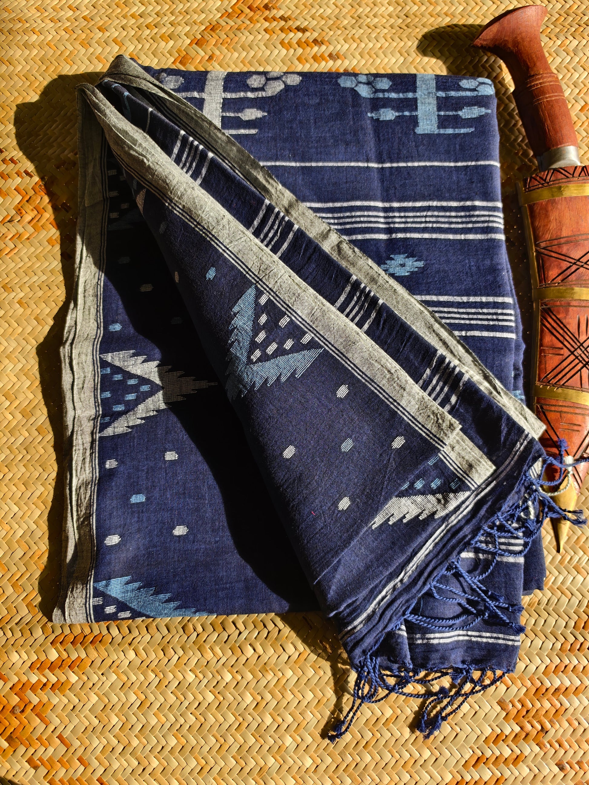 Ishani Handspun Handwoven Jamdani Aadya's Fashion Blings