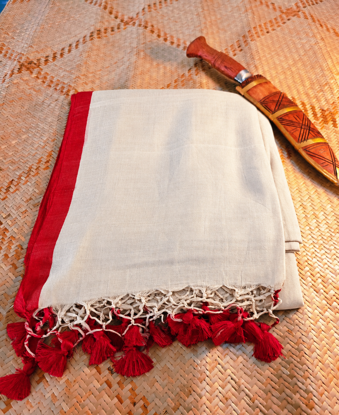 Sharvari White Handloom Saree Aadya's Fashion Blings
