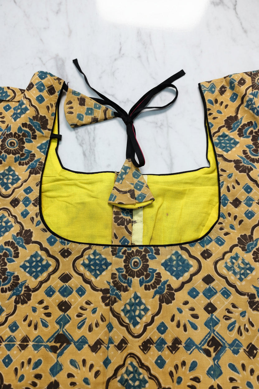 Sakshi Ajrakh Cotton Blouse Aadya's Fashion Blings