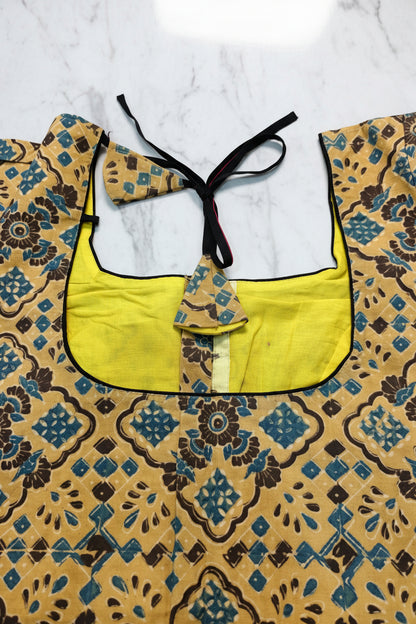 Sakshi Ajrakh Cotton Blouse Aadya's Fashion Blings