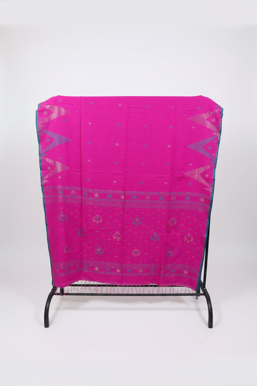 Nirmala Pink Handwoven Jamdani Aadya's Fashion Blings