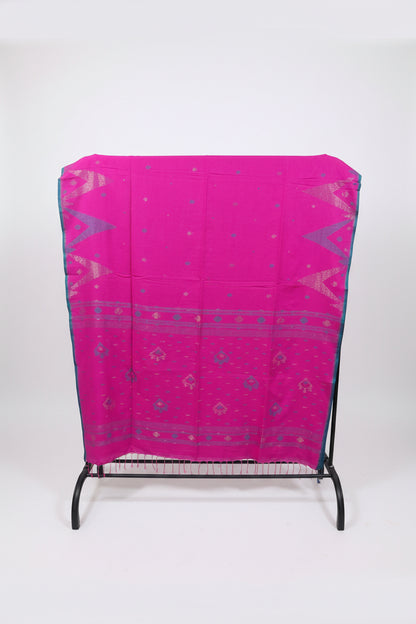 Nirmala Pink Handwoven Jamdani Aadya's Fashion Blings