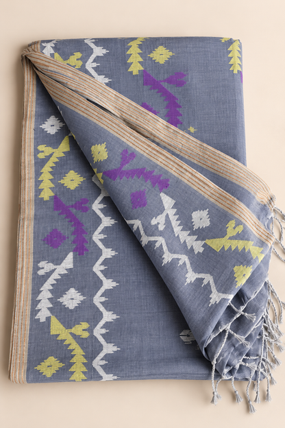 Apsarika Handspun Handwoven Jamdani Aadya's Fashion Blings