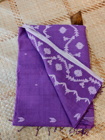 Sanjukta Handspun Handwoven Jamdani Aadya's Fashion Blings