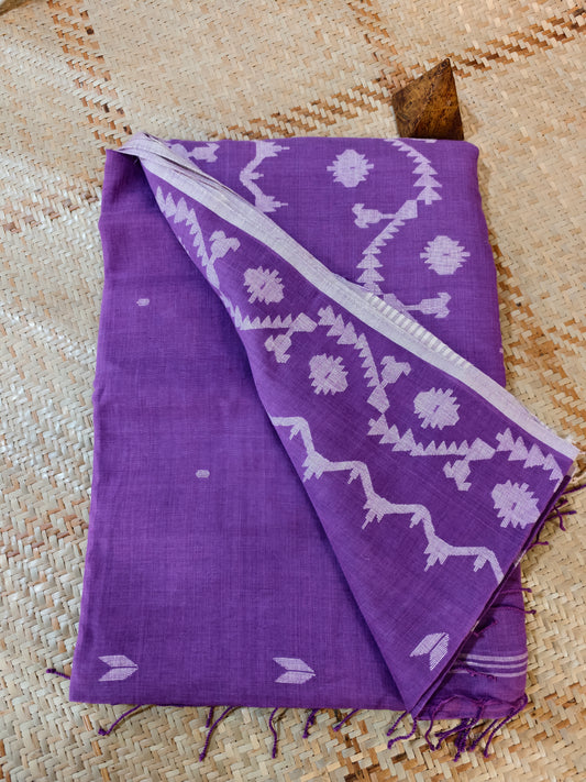 Sanjukta Handspun Handwoven Jamdani Aadya's Fashion Blings