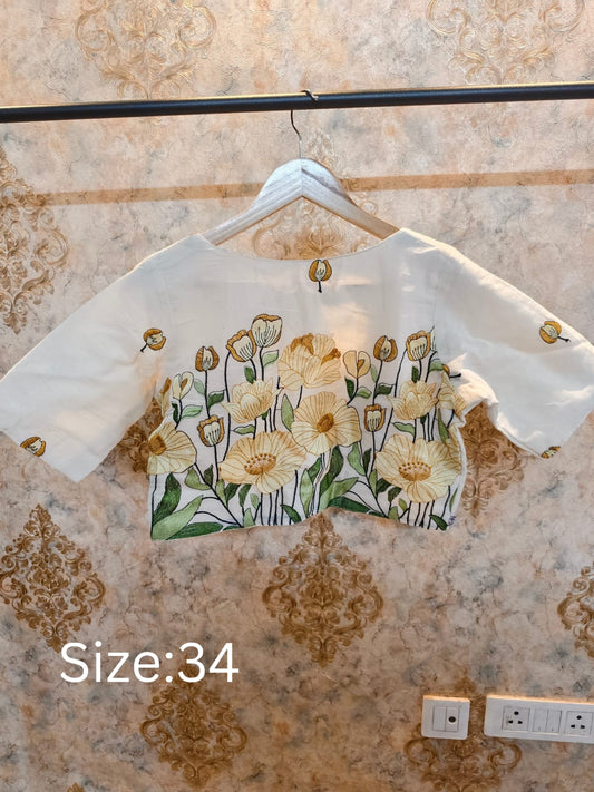Spruha Back Embroidery Blouse (Copy) Aadya's Fashion Blings