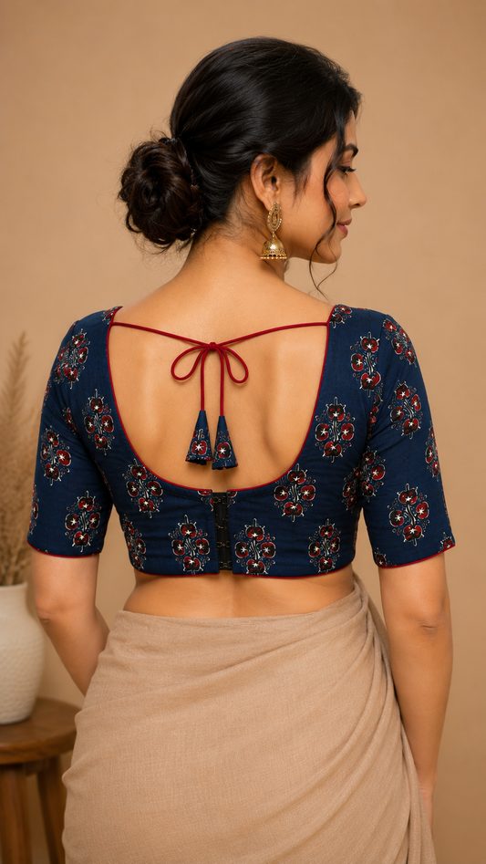 Ankita Kalamkari Blouse Aadya's Fashion Blings