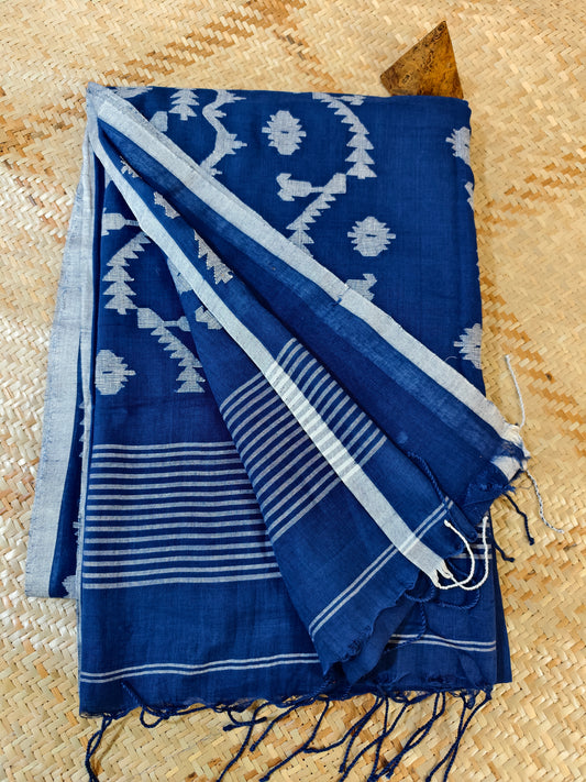 Saniya Handspun Handwoven Jamdani Aadya's Fashion Blings