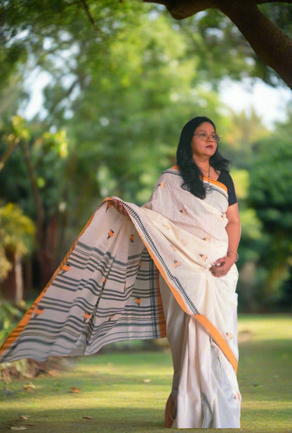 Sanchari Handloom Saree Aadya's Fashion Blings