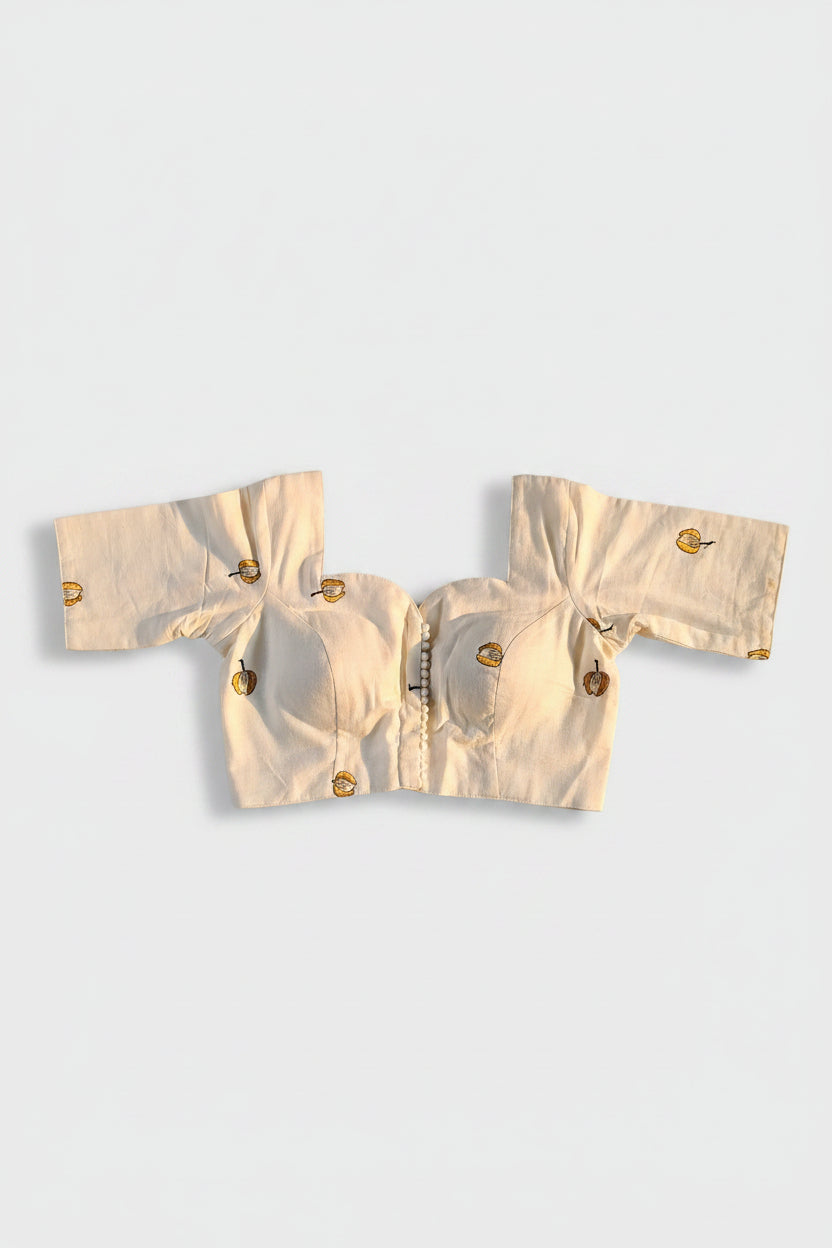 Aadyanshi Back Embroidery Blouse Aadya's Fashion Blings