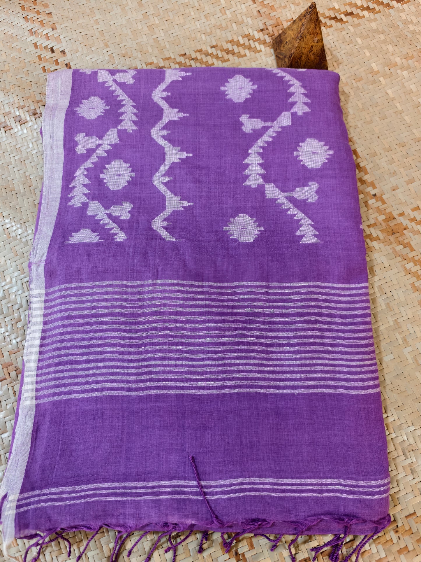 Sanjukta Handspun Handwoven Jamdani Aadya's Fashion Blings