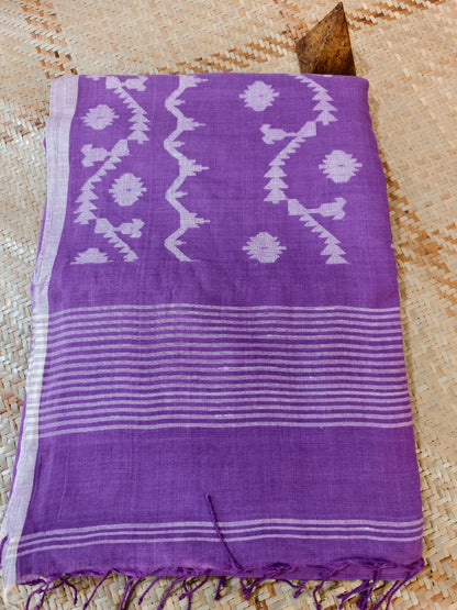 Sanjukta Handspun Handwoven Jamdani Aadya's Fashion Blings