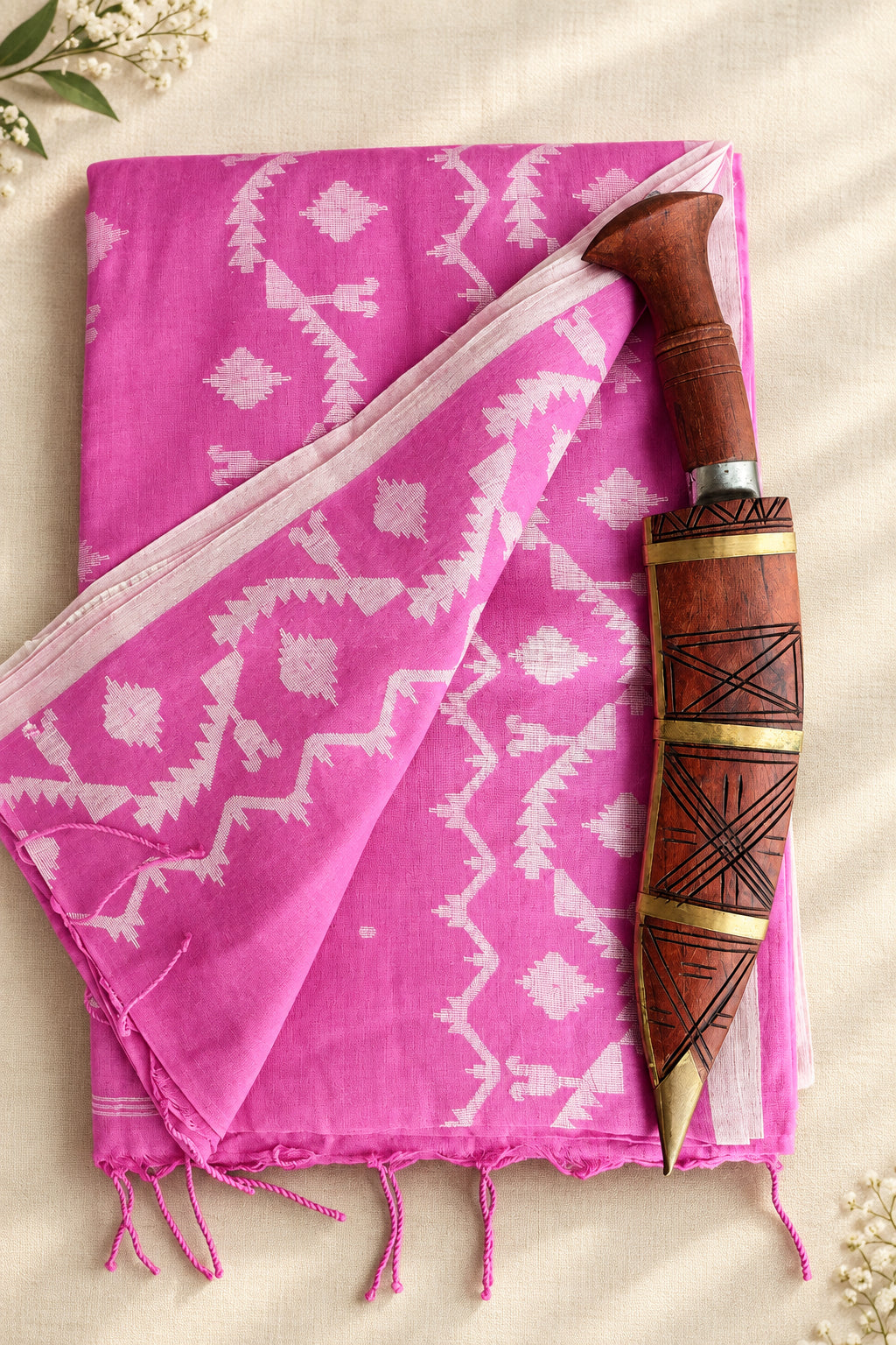 Alaknanda Handspun Handwoven Jamdani Aadya's Fashion Blings