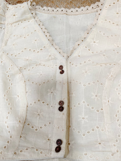 Rasika Hakoba Puff Sleeve Blouse Aadya's Fashion Blings